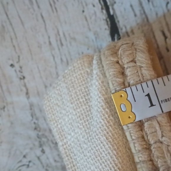 Clara Duran Off White Tweed Silver Captoe Espadrille 1" Platform Slip ons 37 7 - Picture 11 of 11